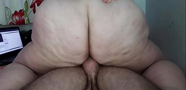  bbw wife ride big dick husband until cum